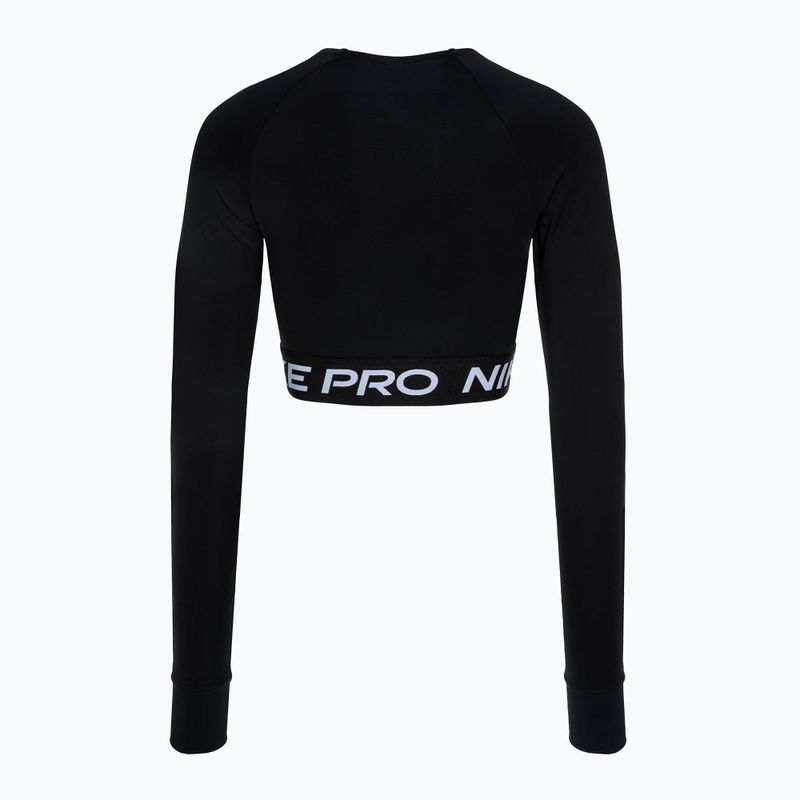Women's training longsleeve Nike Pro 365 Dri-Fit black/white 2