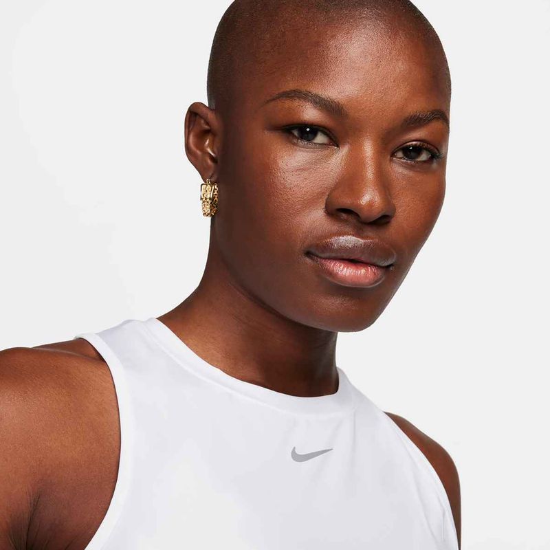 Women's training top Nike One Classic Dri-Fit Cropped Tank white 4