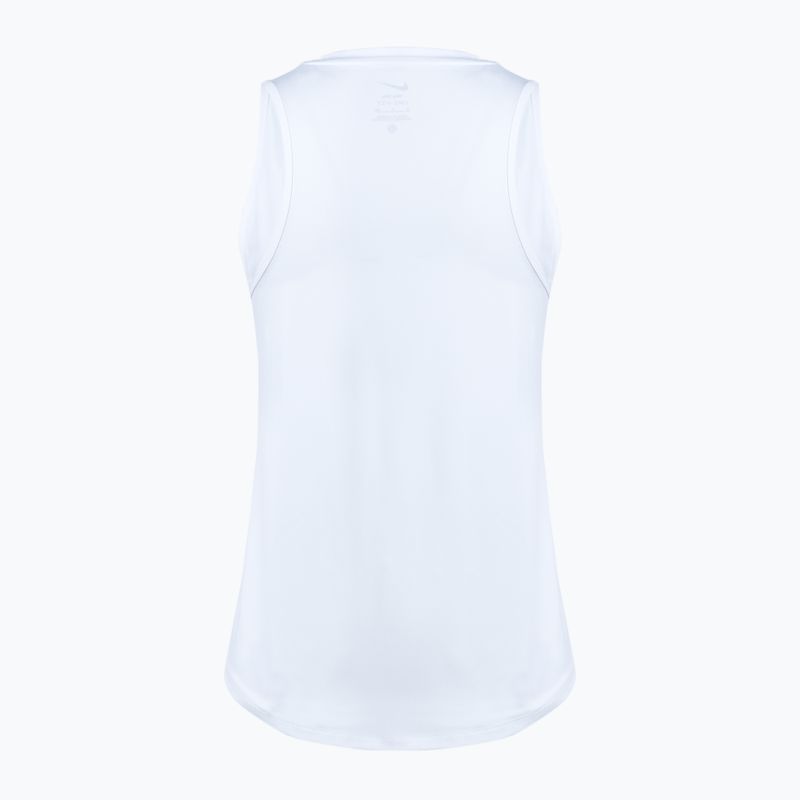 Women's training tank top Nike One Classic Dri-Fit white/black 2