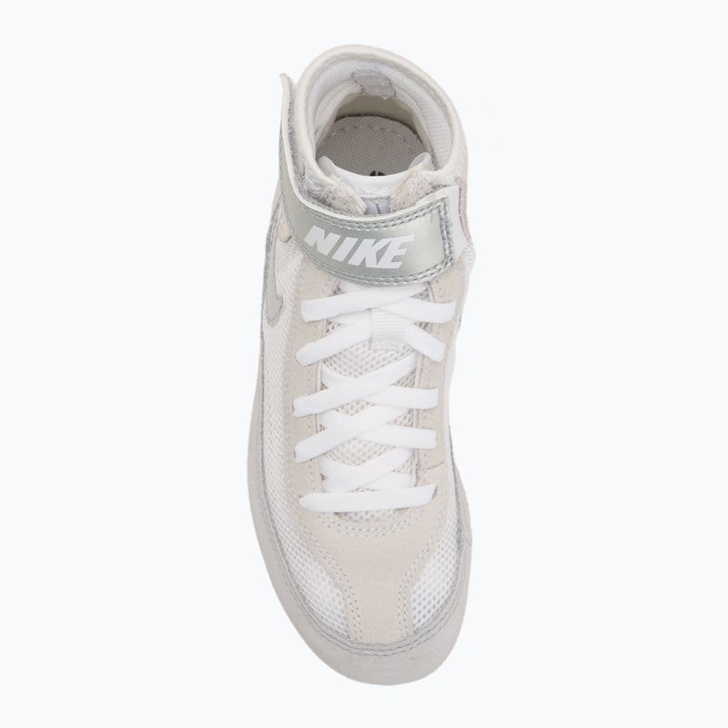 Nike Speedsweep VII children's wrestling shoes white/metallic silver 5
