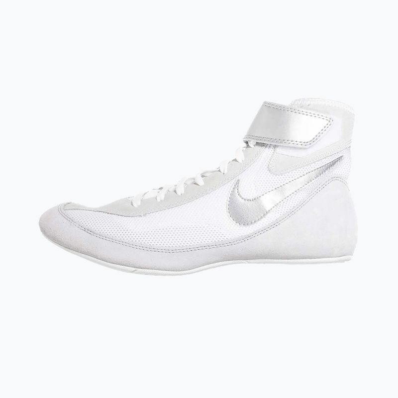 Nike Speedsweep VII children's wrestling shoes white/metallic silver 9