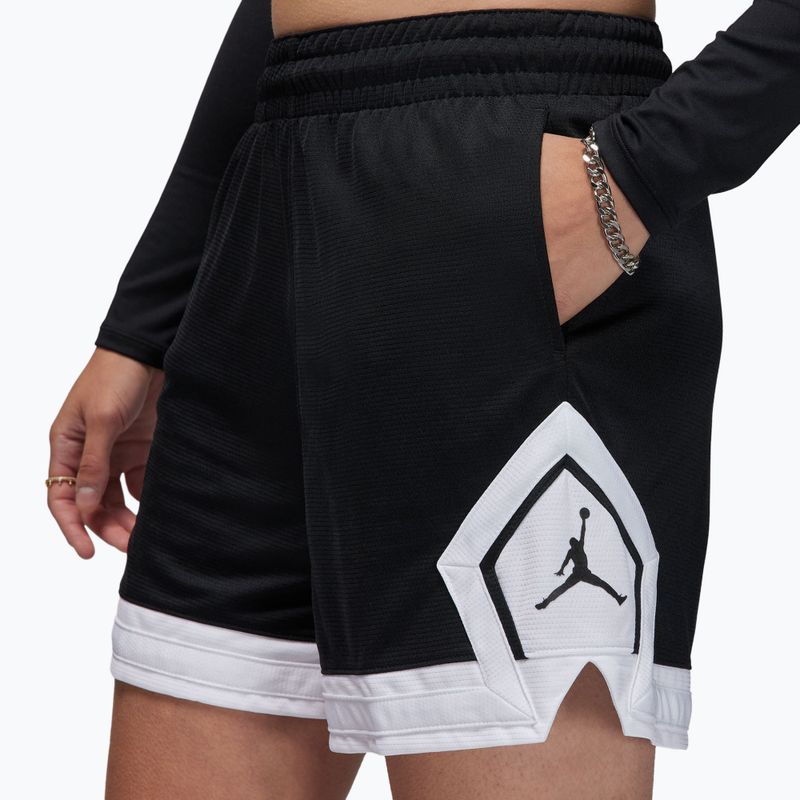 Women's basketball shorts Nike Jordan Sport Diamond 4" black/white/white/black 5