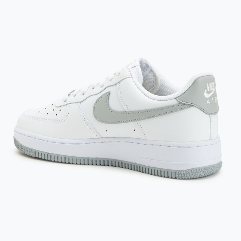 Men's shoes Nike Air Force 1 '07 white/white/light smoke grey 3