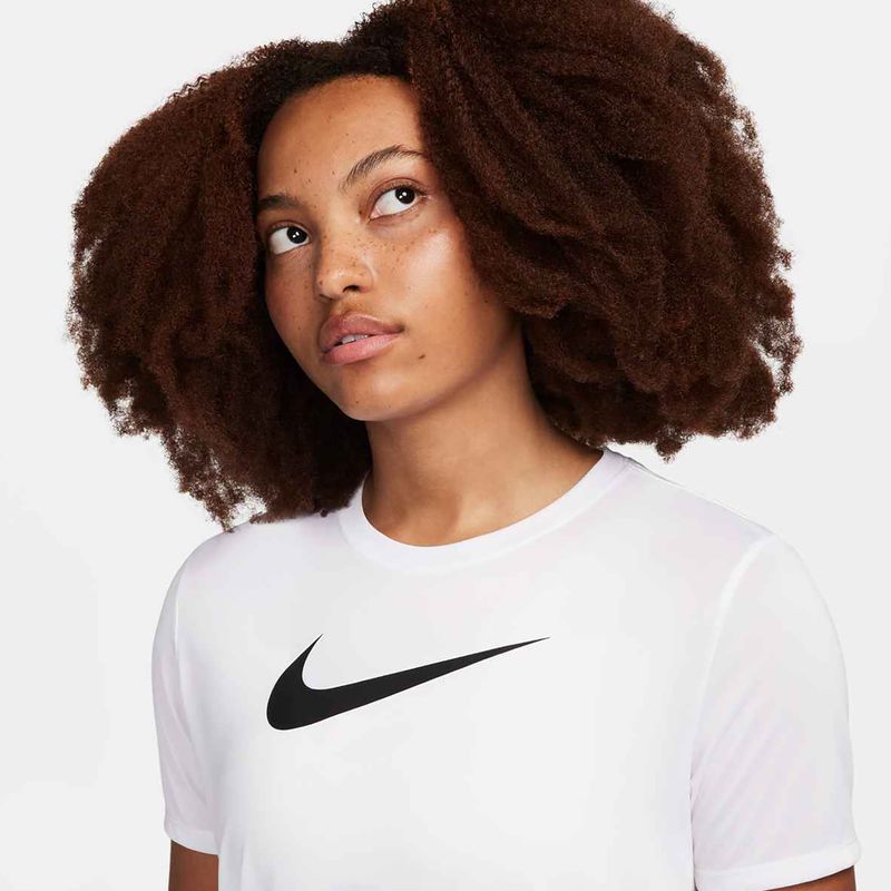 Nike Dri-Fit white/black women's training t-shirt 4