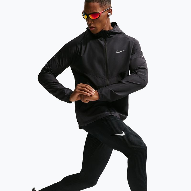 Men's leggings Nike AeroSwift black/summit white 5