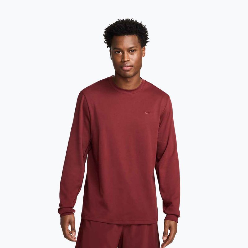 Men's longsleeve Nike Primary Dri-Fit Versatile dark team red/dark team red