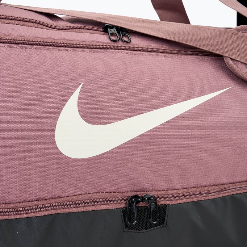 Nike Brasilia 9.5 60 l training bag smokey mauve/black/light orewood brown 4