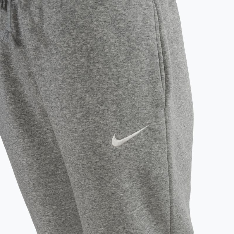 Women's Nike Sportswear Phoenix Fleece Mid-Rise dark grey heather/sail trousers 3