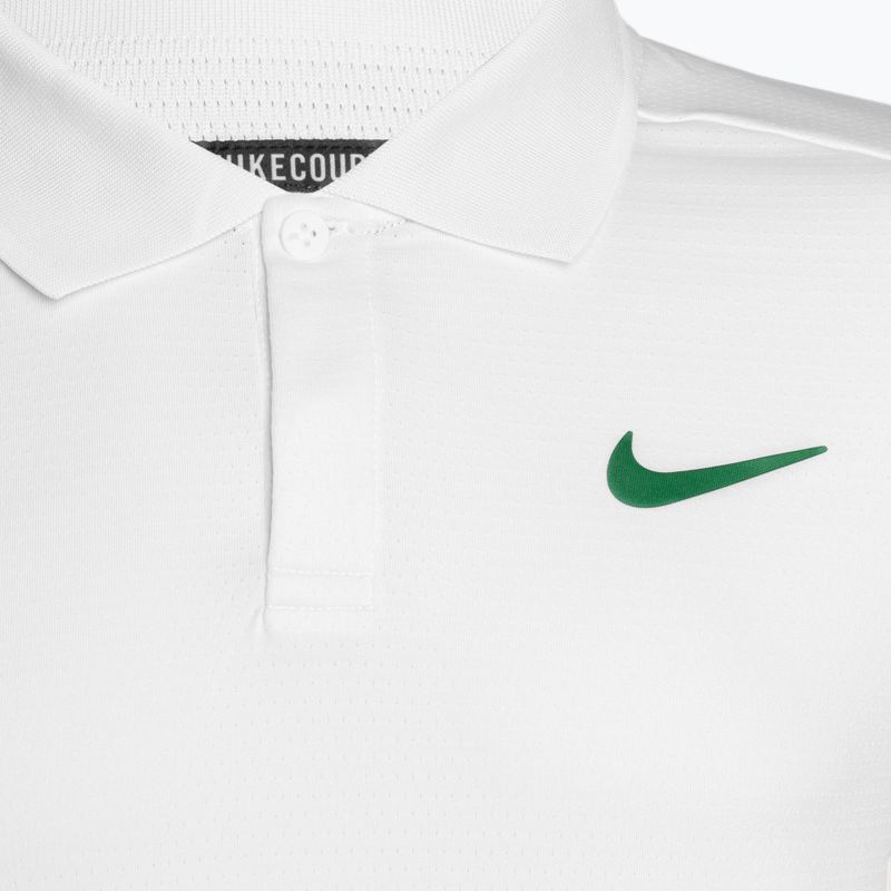 Men's Nike Court Dri-Fit Advantage Tennis Polo Shirt white/malchite 3