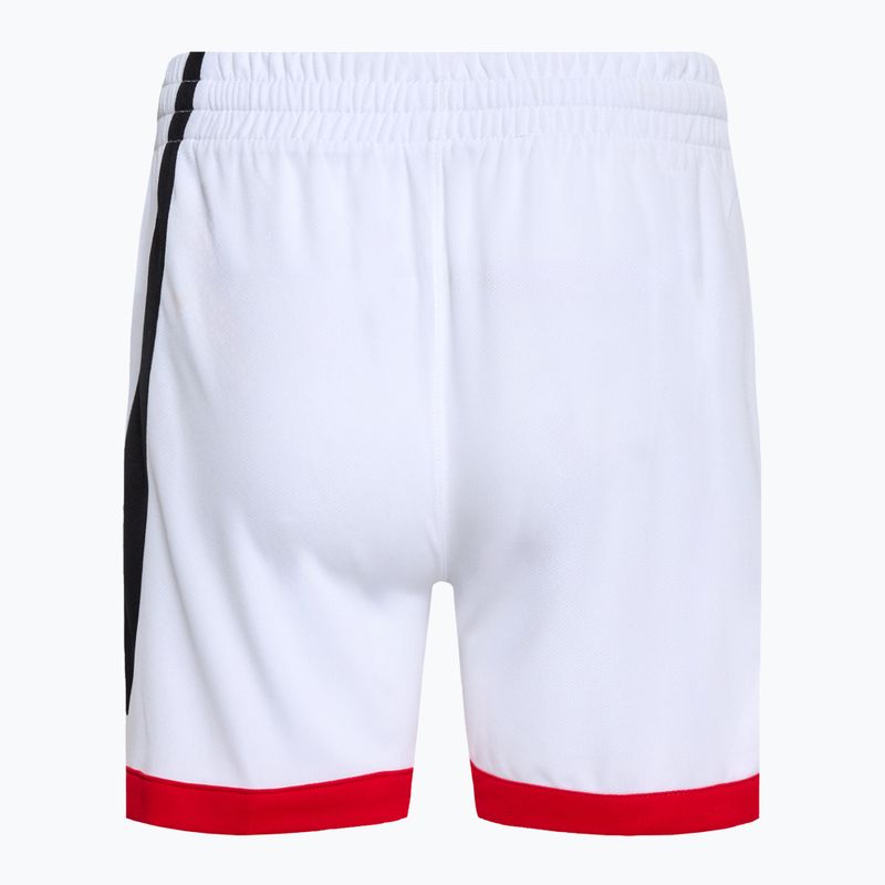 Nike Dri-Fit Multi+ children's training shorts white/black/university red 2
