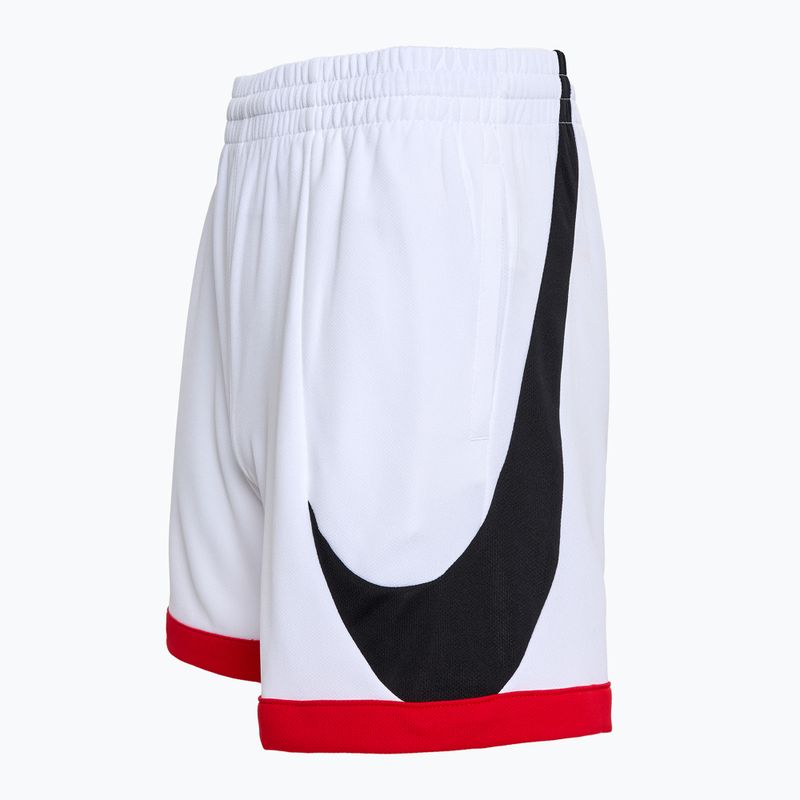 Nike Dri-Fit Multi+ children's training shorts white/black/university red 3