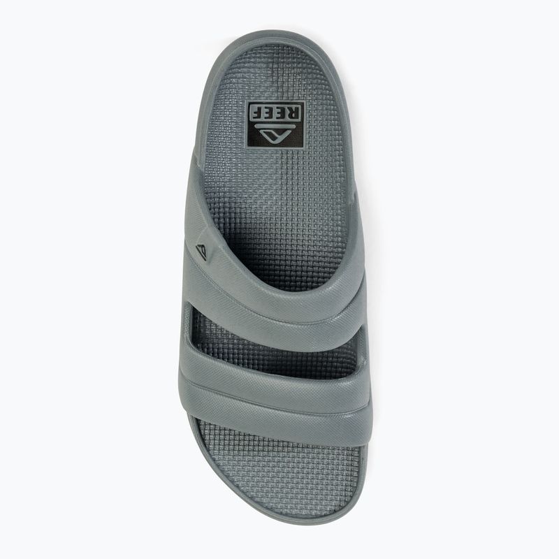 REEF Oasis Two-Bar grey men's slides 5