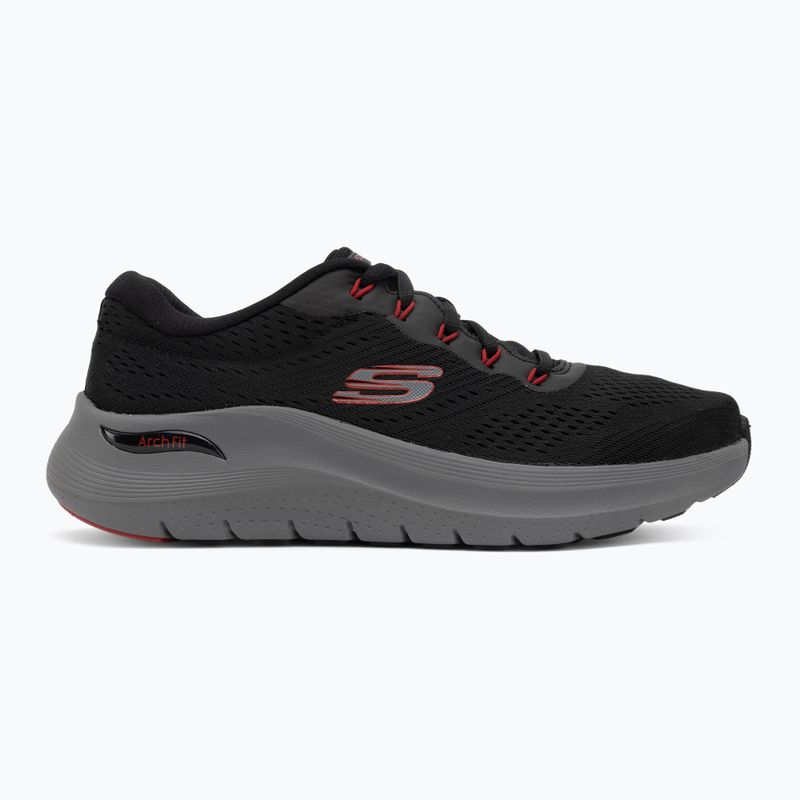 Men's shoes SKECHERS Arch Fit 2.0 black/red 2
