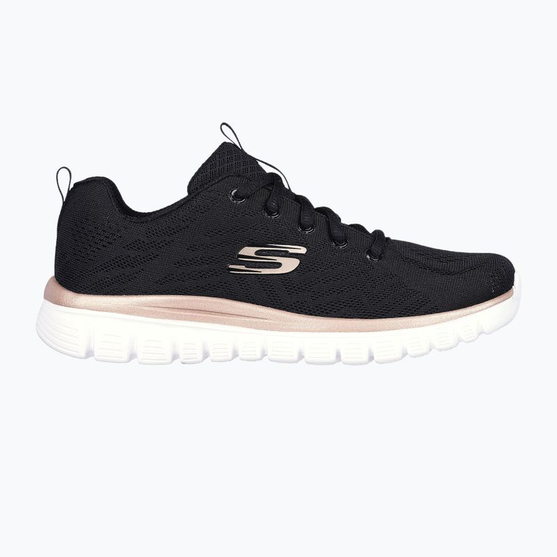 Women's shoes SKECHERS Graceful Get Connected black/gold 9