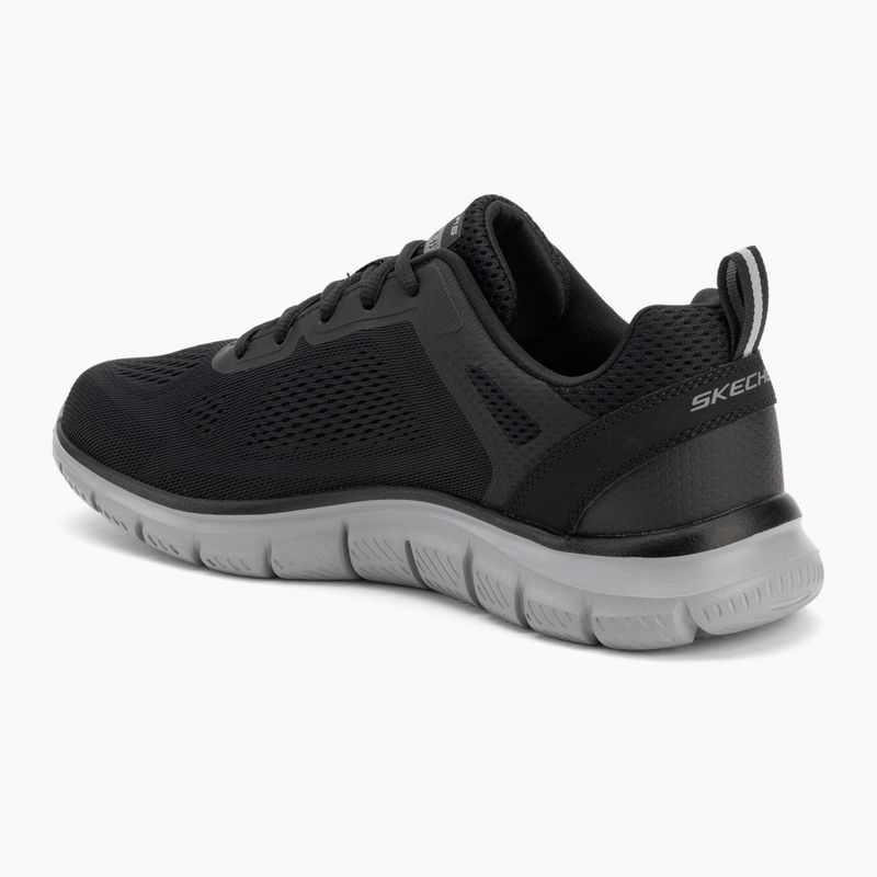 SKECHERS Track Broader men's shoes black/charcoal 3