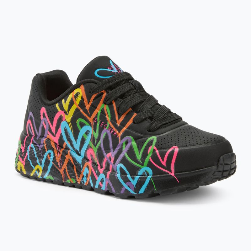 SKECHERS JGoldcrown Uno Lite Spread The Love black/multicolor children's shoes