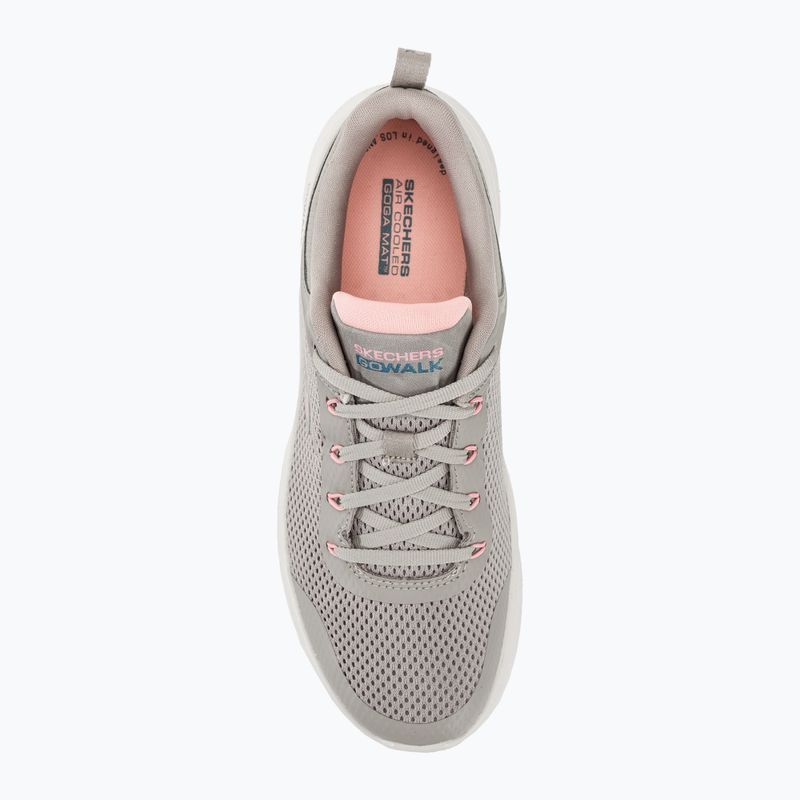 Women's SKECHERS Go Walk Flex Caley taupe/pink shoes 5