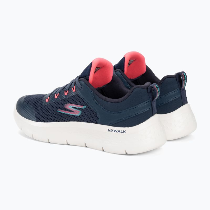 Women's SKECHERS Go Walk Flex Caley navy/white/coral shoes 4