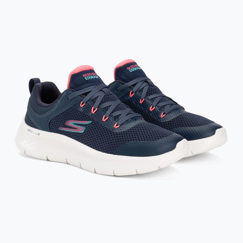 Women's SKECHERS Go Walk Flex Caley navy/white/coral shoes 5