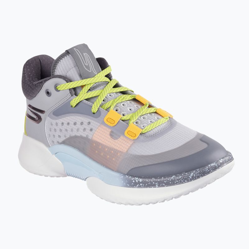 SKECHERS SKX Resagrip men's basketball shoes gray/yellow 8