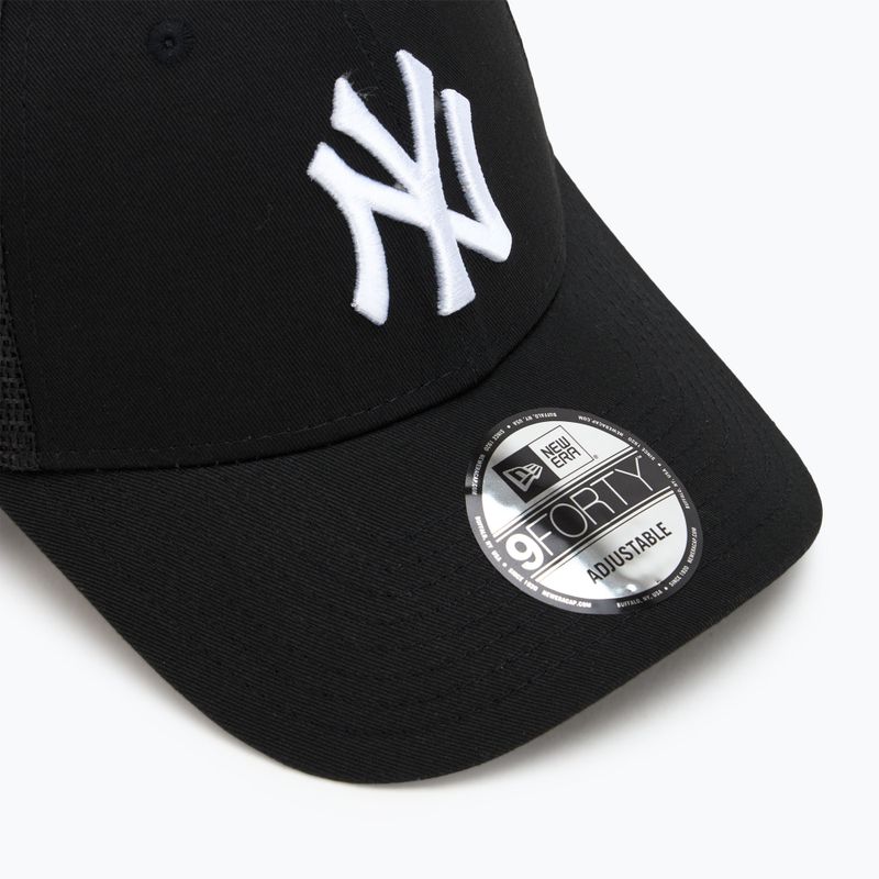 New Era Home Field 9Forty Trucker New York Yankees baseball cap black 3