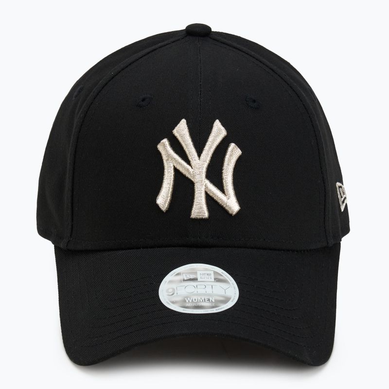 New Era Metallic Logo 9Forty New York Yankees baseball cap black 2