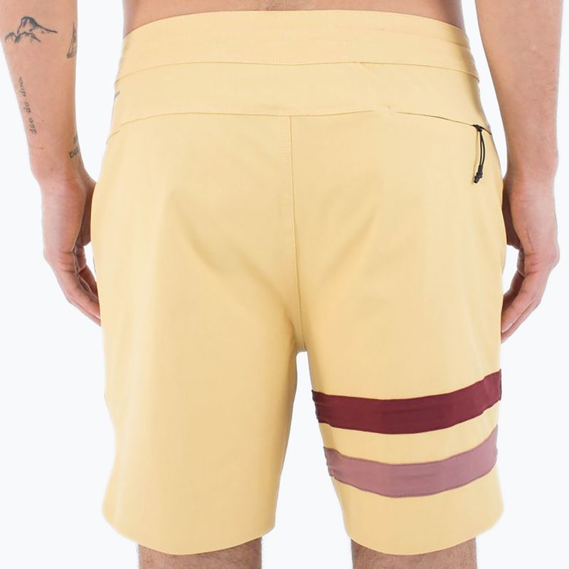 Men's Hurley Phantom Block Party Renegade 18" dusty cheaddar swim shorts 3