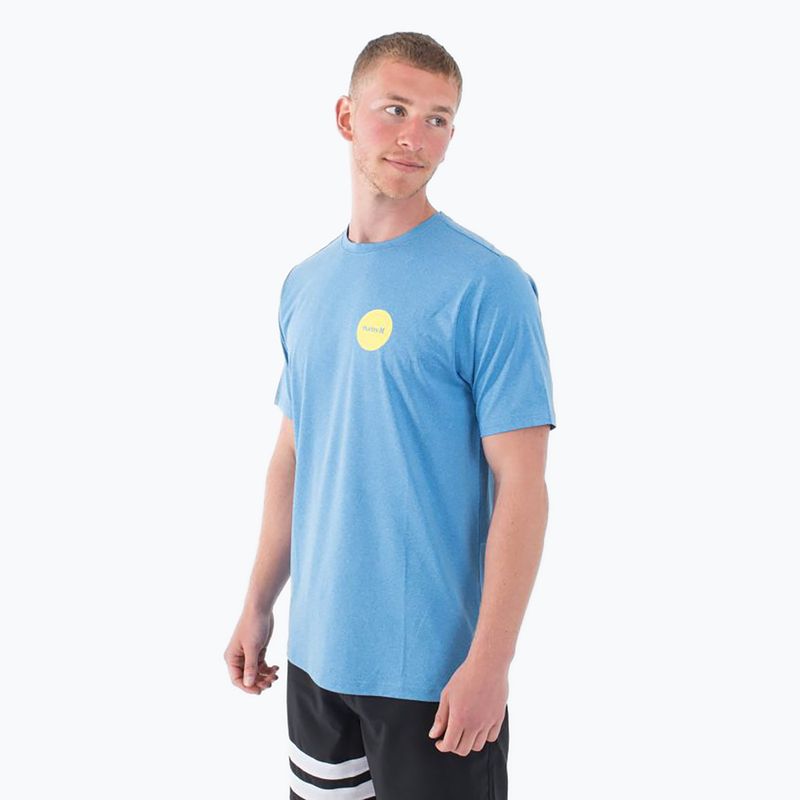 Men's Hurley Everyday Hybrid Upf kingdom blue heather t-shirt 3