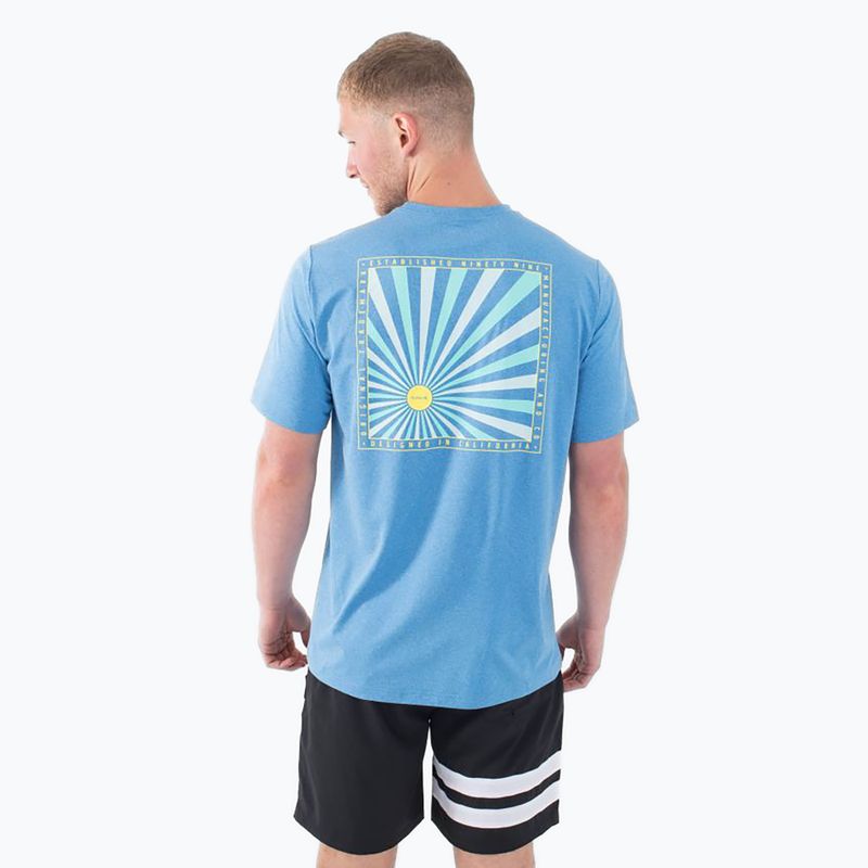 Men's Hurley Everyday Hybrid Upf kingdom blue heather t-shirt 4
