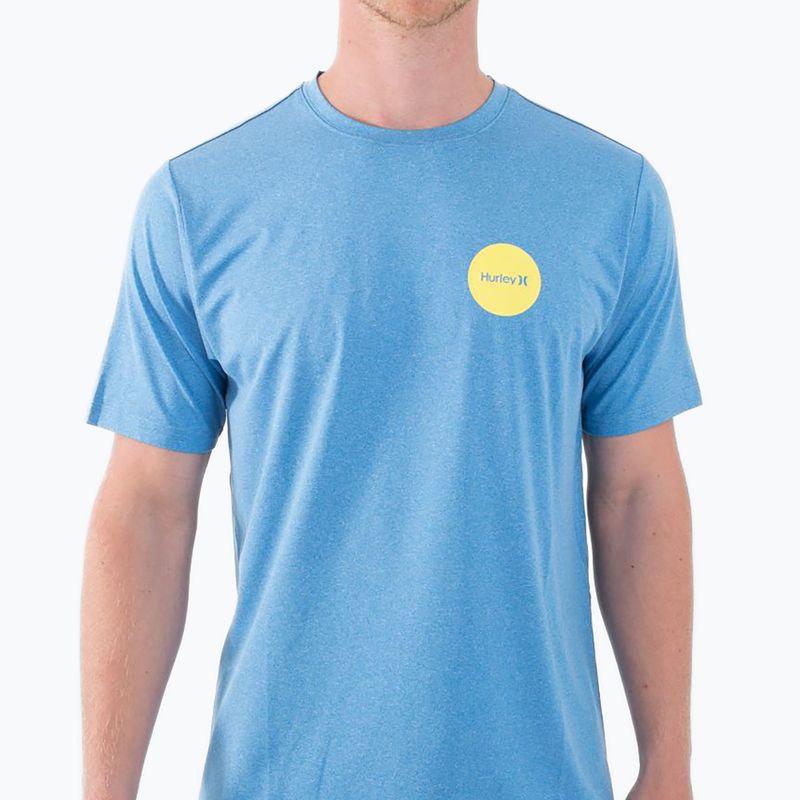 Men's Hurley Everyday Hybrid Upf kingdom blue heather t-shirt 5