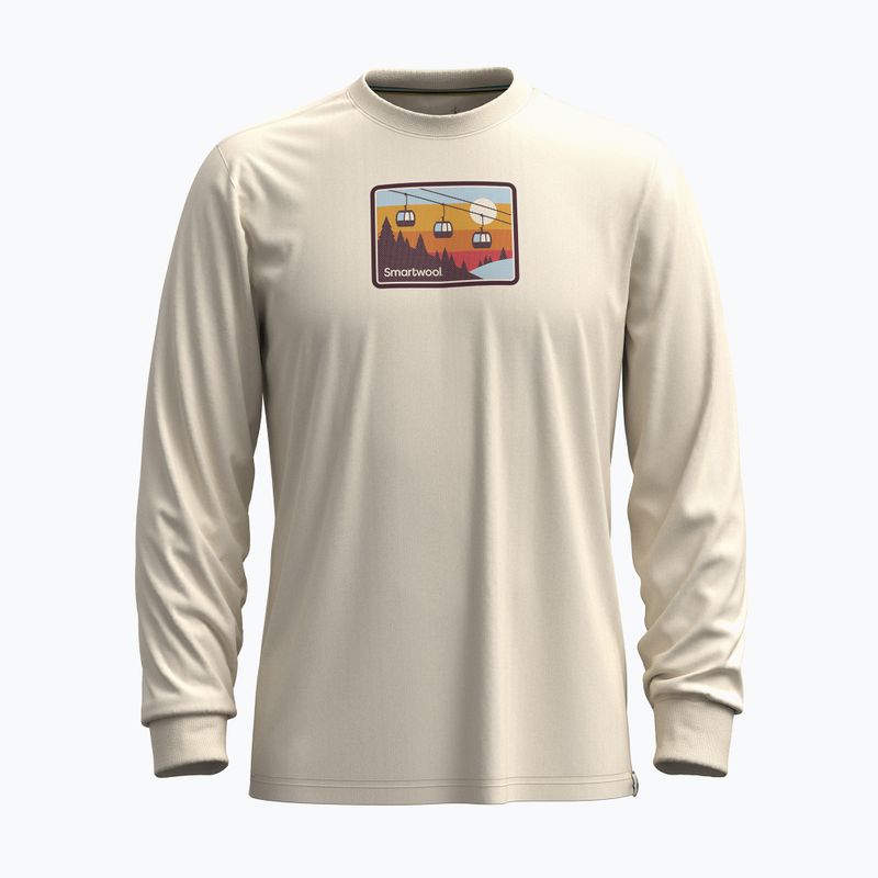 Men's Smartwool Gondola Ride Graphic almond longsleeve