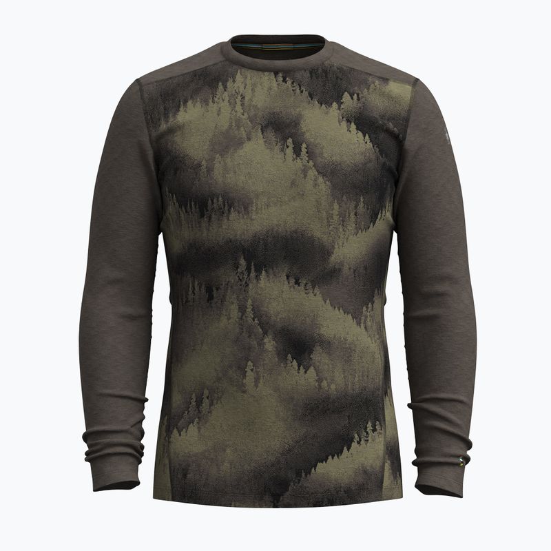 Men's Smartwool Merino 250 Baselayer Crew Boxed thermal longsleeve north woods foggy pines 3