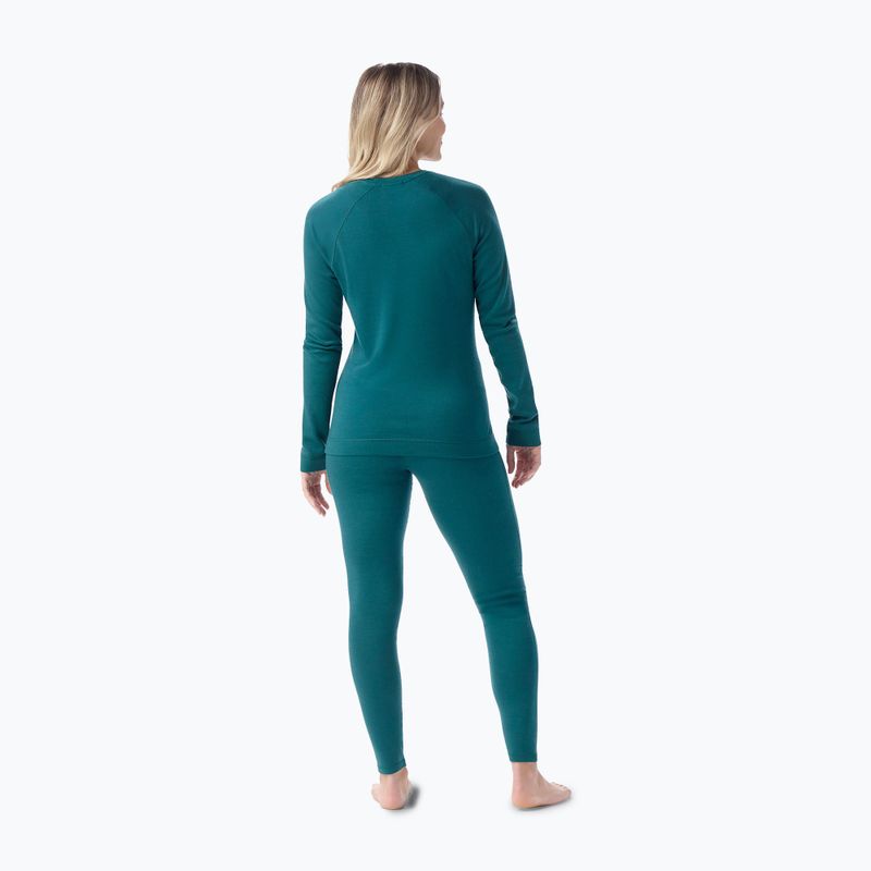 Women's thermal base layer sweatshirt Smartwool Merino 250 Baselayer Crew Boxed emerald green 2