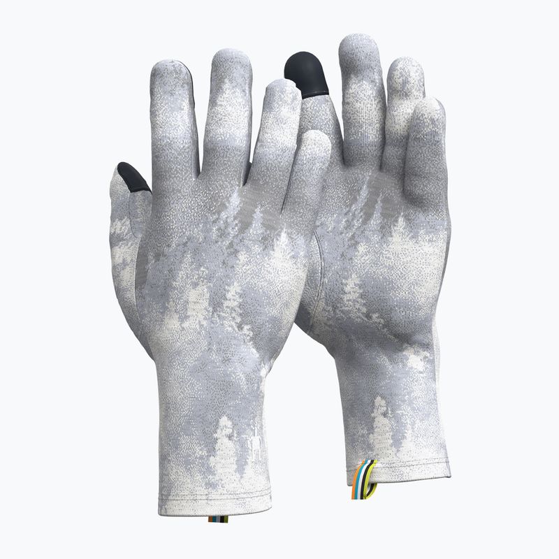 Smartwool Thermal Merino light gray foggy pines trekking gloves