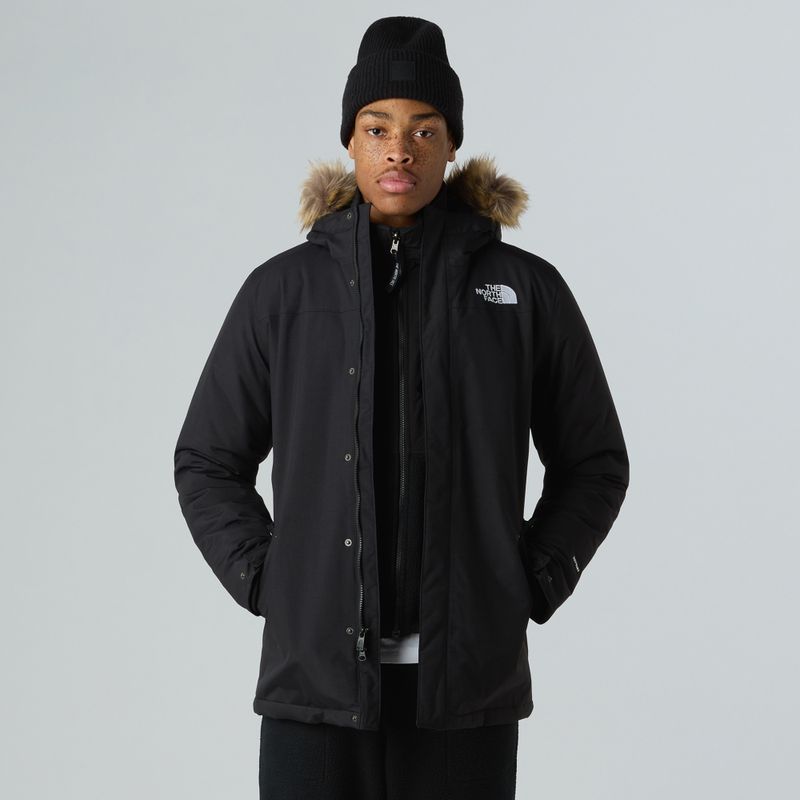 Men's down jacket The North Face Zaneck black/black 4