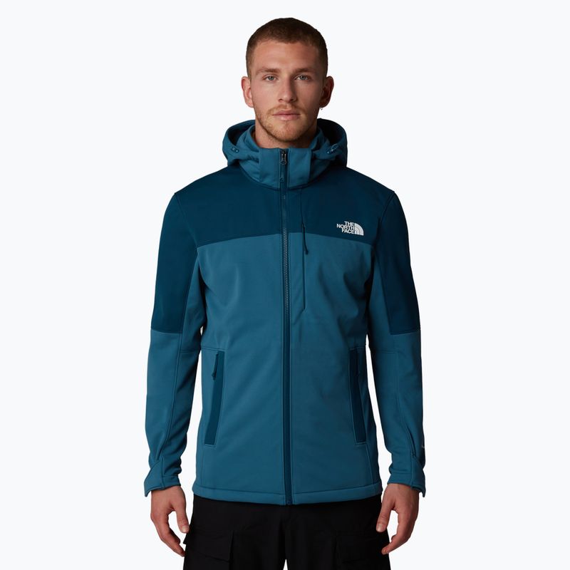 Men's softshell jacket The North Face Diablo Softshell Detachable Hood midnight petrol/mallard