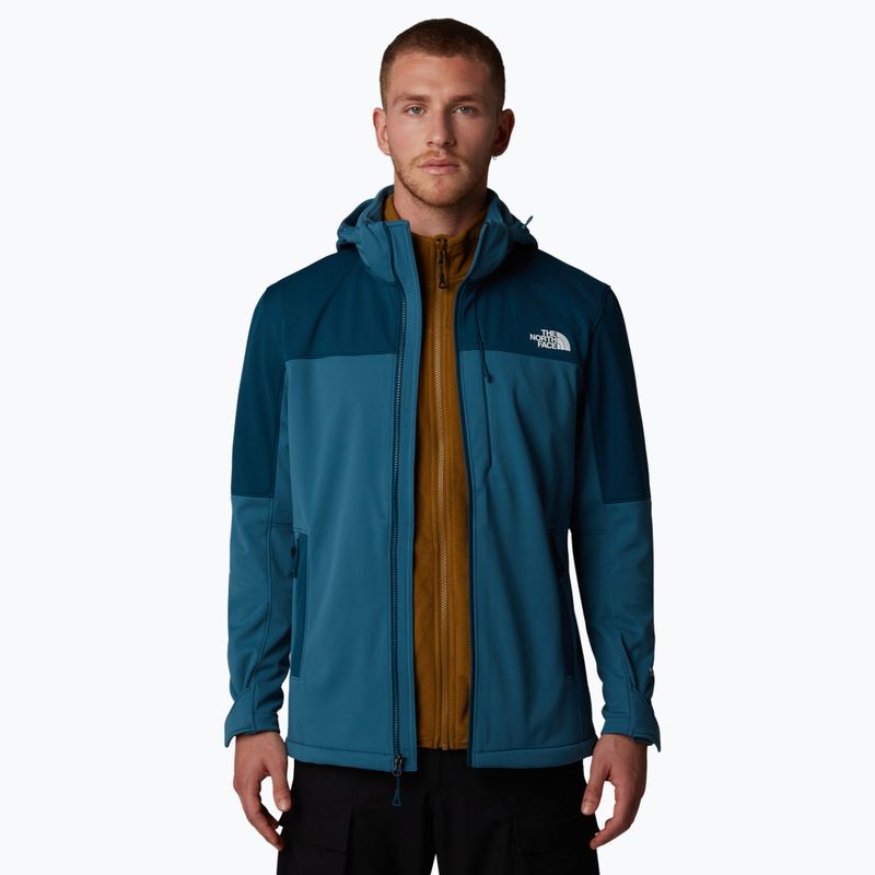 Men's softshell jacket The North Face Diablo Softshell Detachable Hood midnight petrol/mallard 4