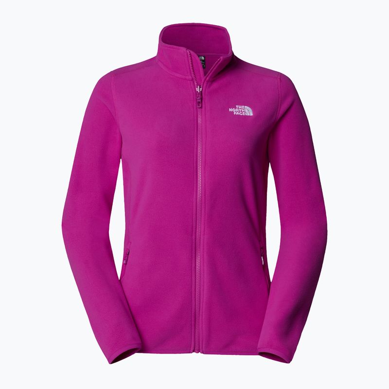 The North Face women's 100 Glacier FZ deep mulberry sweatshirt