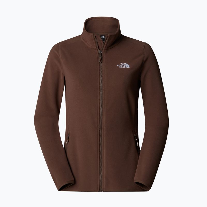 The North Face women's 100 Glacier FZ smokey brown sweatshirt 5