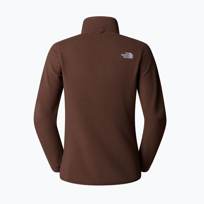 The North Face women's 100 Glacier FZ smokey brown sweatshirt 6