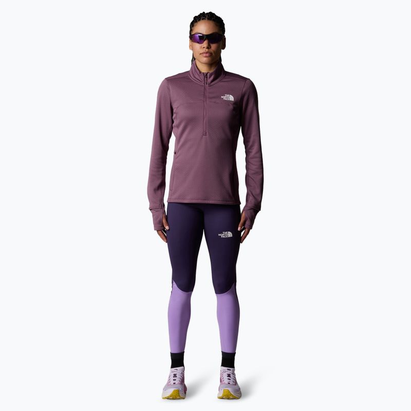 Women's running sweatshirt The North Face Winter Warm Pro 1/4 Zip midnight mauve 2