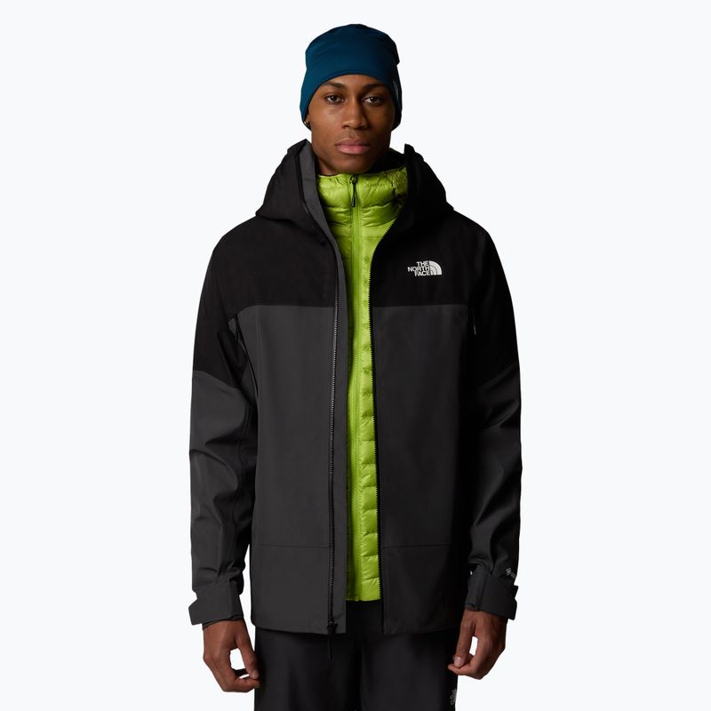 Men's rain jacket The North Face Jazzi 3L Gtx anthracite grey / black 4