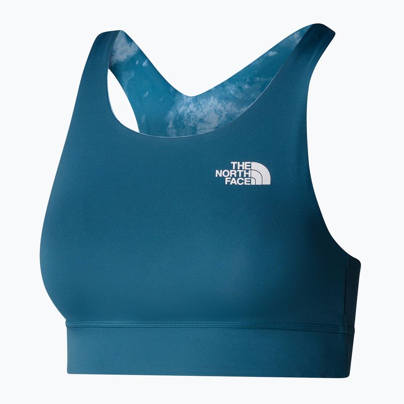 The North Face Flex Reversible mallard blue micro half training bra 3