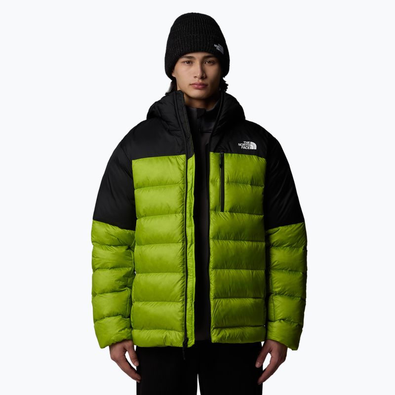 Men's down jacket The North Face Kalix Down Hoodie meadow grass/black 4