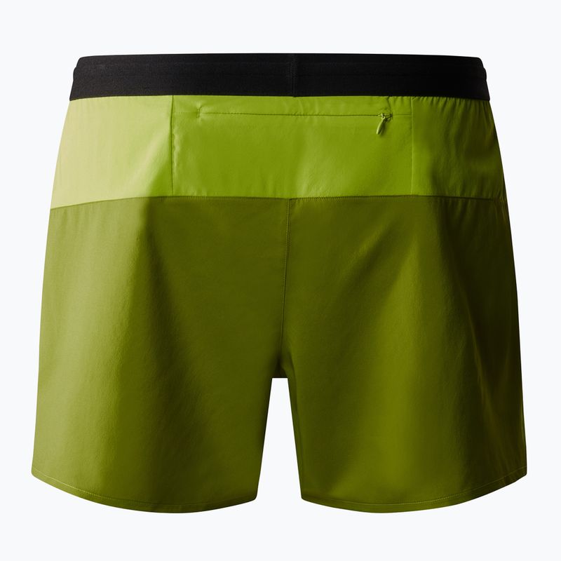 Men's The North Face Breeze 5" meadow grass/oak green running shorts 5