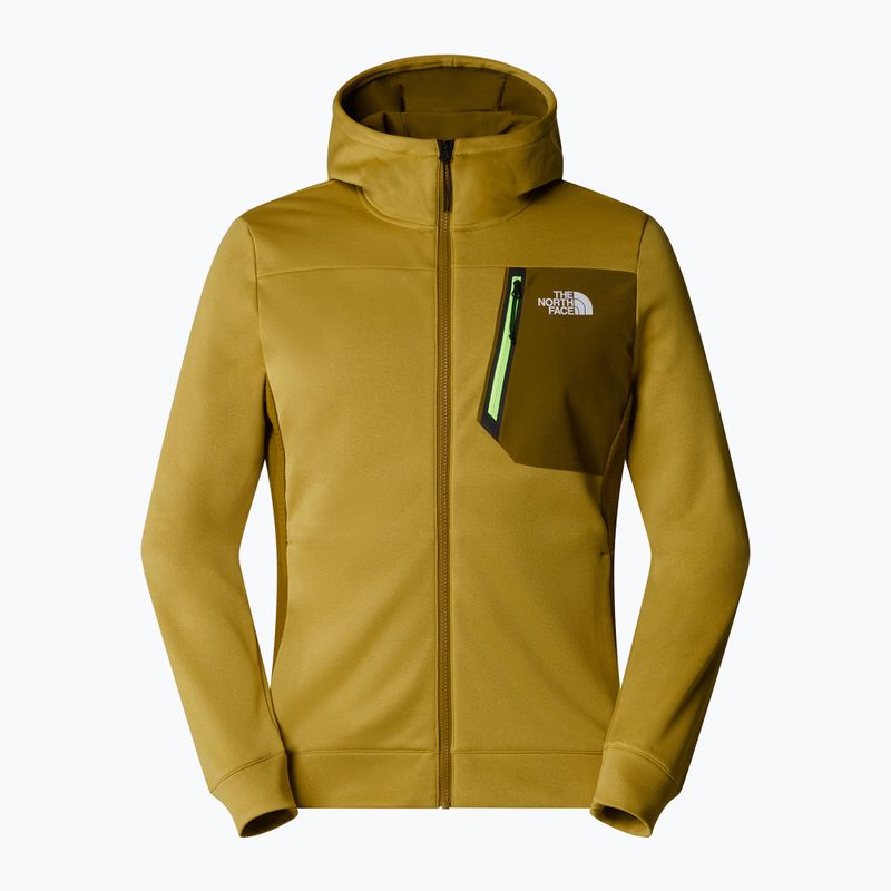 Men's The North Face Mountain Athletics Full Zip Fleece sweatshirt amber green/ moss green 5