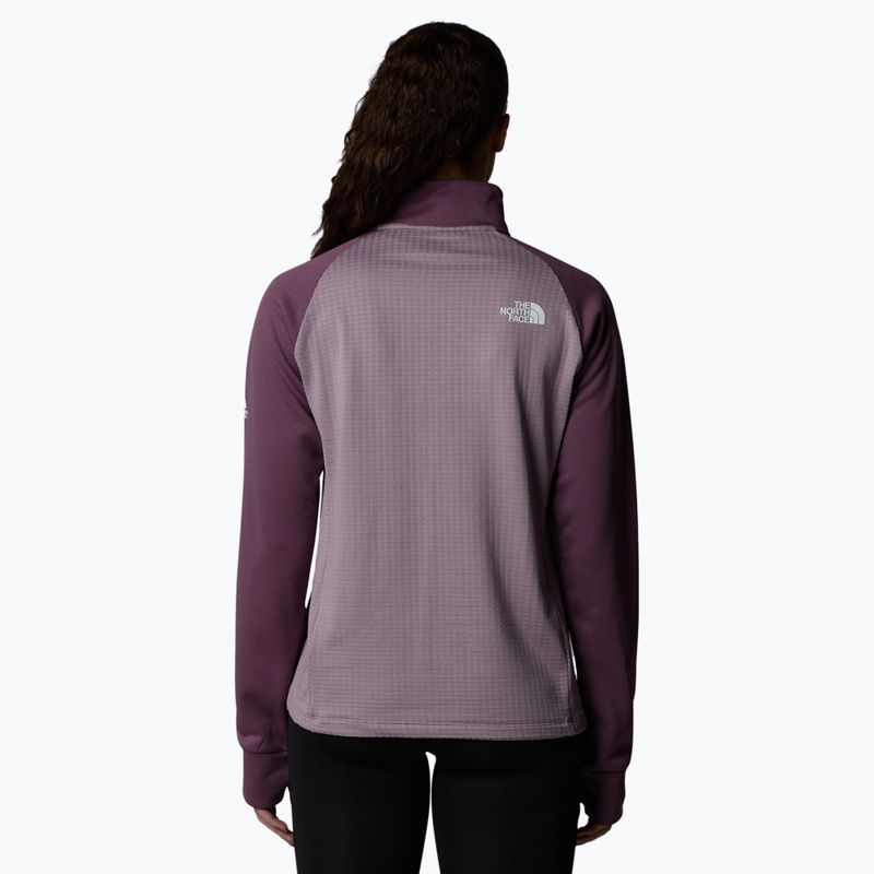 Women's The North Face Mountain Athletics Fleece 1/4 Zip midnight mauve/purple chalk sweatshirt 3