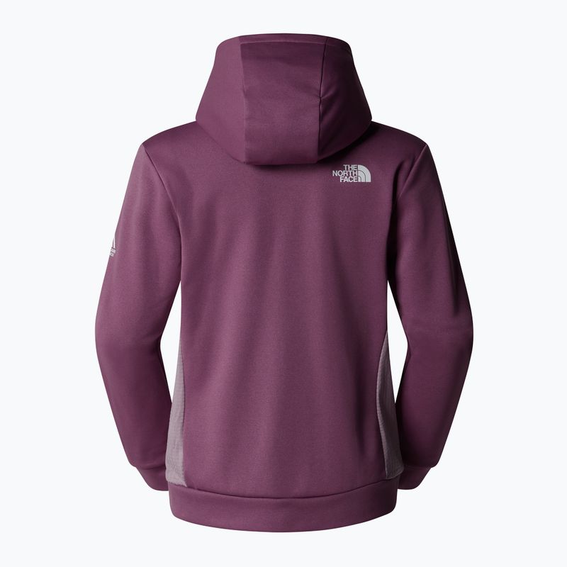 Women's The North Face Mountain Athletics FZ Fleece midnight mauve/purple chalk sweatshirt 5