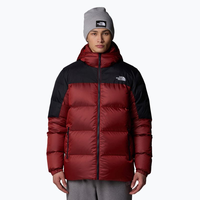 Men's down jacket The North Face Diablo Down 2.0 Hoodie high risk red/black heather