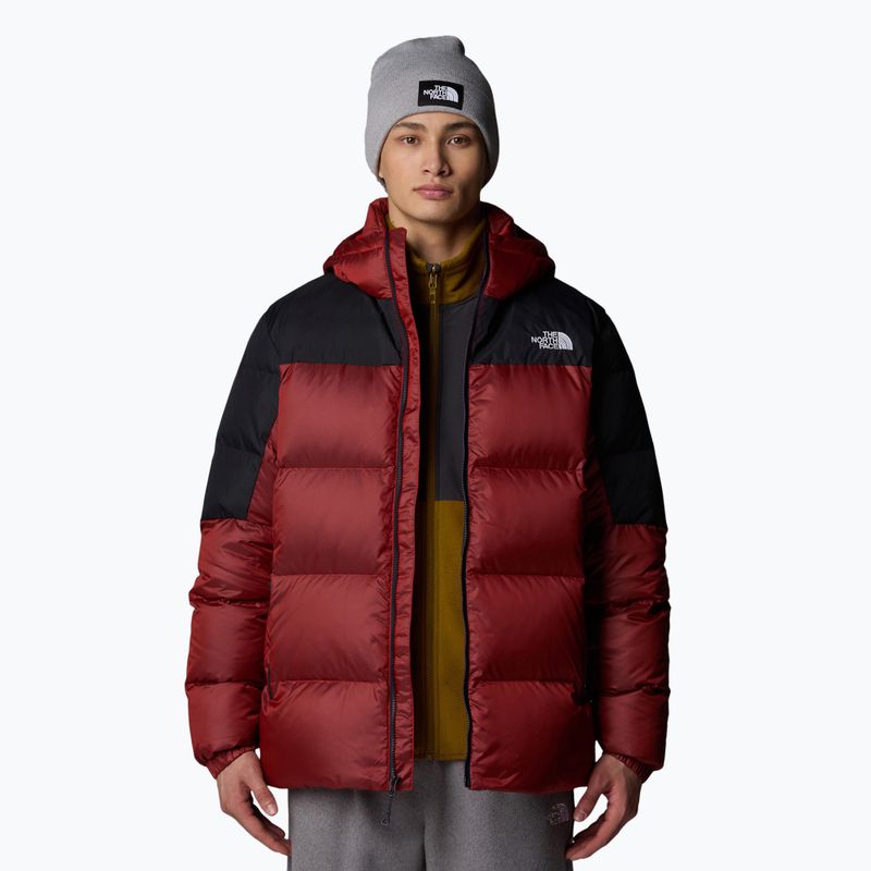 Men's down jacket The North Face Diablo Down 2.0 Hoodie high risk red/black heather 4